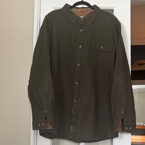Legendary Whitetails Shirt, Barely worn, Men's Olive Green Button-Up Shirt